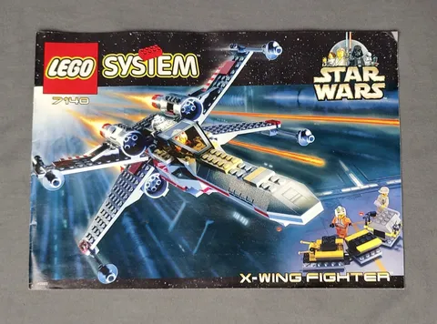 Lego System #7140 Star Wars X-Wing Fighter 1999 Booklet Only