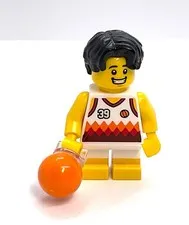 Lego Basketball Player - Athlete City Minifigure - Sports Athletics