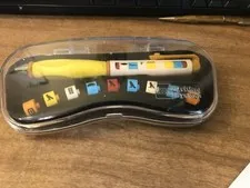 Lego Writing System retro Pen Hieroglyph Decoder Symbols 1999 Case #1517