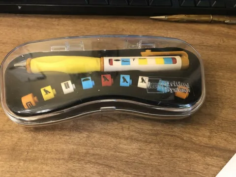 Lego Writing System retro Pen Hieroglyph Decoder Symbols 1999 Case #1517