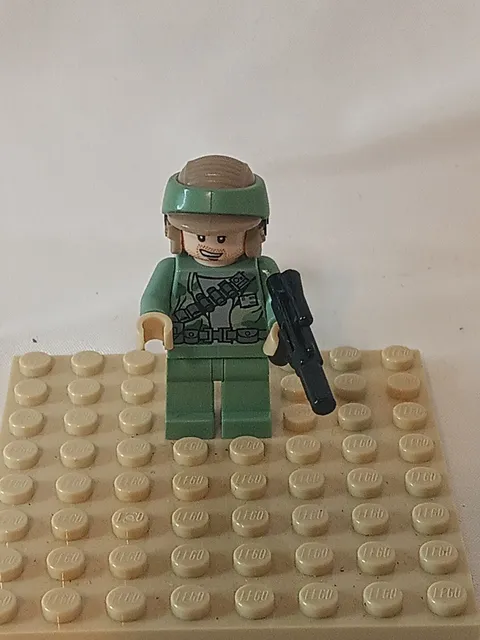 Lego Sw0645 Endor Rebel Trooper Minifigure Olive Green 75094