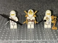 LEGO Ninjago Zane Minifgures Lot of 3 Good Condition