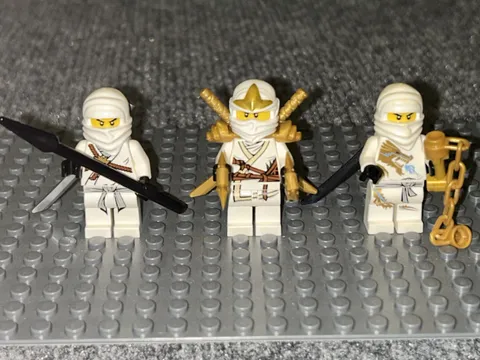 LEGO Ninjago Zane Minifgures Lot of 3 Good Condition