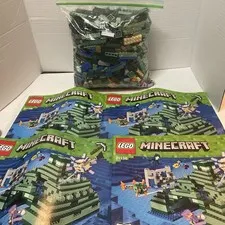 LEGO Minecraft The Ocean Monument 21136 Bulk Part Bag w/ Instructions incomplete