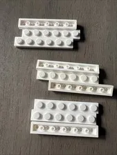 LEGO 3666 White Plate 1x6 - 9 Pieces