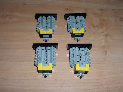 LEGO 8850 technic 4 complete engines page 12 to 14 instructions, very good condition