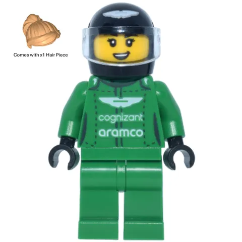 LEGO Speed Champions Aston Martin AMR23 Driver Minifigure sc116 Helmet New