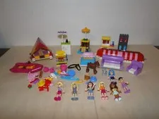 LEGO Friends Mini Figures Lot Parts Pieces Incomplete Animals Partial Builds