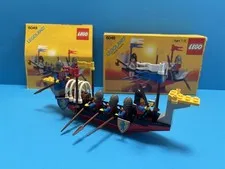 Lego Castle Viking Voyager with Box and Instruction Rare Vintage