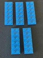 LEGO 2x6 Plate Dark Azure Replacement Part #3795 Lot of 5