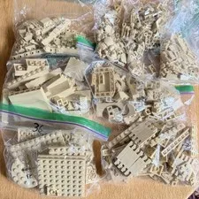 Tan Mix Lego Color Sorted Bulk Lot 659 pieces 1.1 lb Clean Variety Parts Pieces