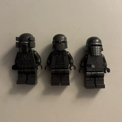 LEGO Star Wars minifigures members of the Knights of Ren Kuruk, Cardo, Vicrul.