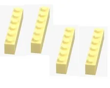 LEGO ® 4x brick 1x6 cool yellow 3009 brick 6541347 foundation brick spare parts