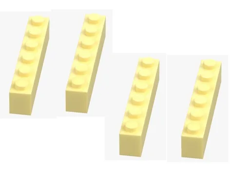 LEGO ® 4x brick 1x6 cool yellow 3009 brick 6541347 foundation brick spare parts