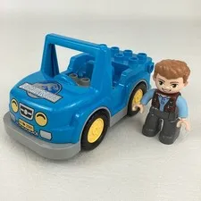 Lego Duplo Jurassic World Blue Truck Owen Grady MiniFigure Jeep 2012 Toy Lot
