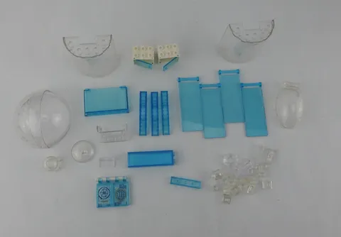 Lego Lot Clear Translucent Windshield Dome Cabinet Clip Light