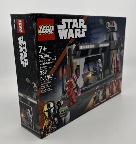LEGO 75386 Paz Vizsla and Moff Gideon Battle – Star Wars, New Sealed