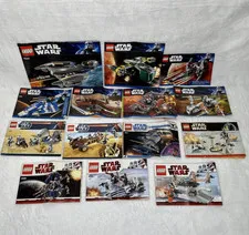 LEGO Star Wars Instruction Manuals ONLY,  Bundle Lot of 14, NO LEGO