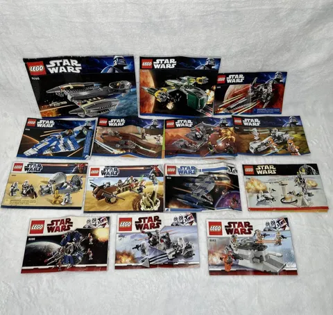 LEGO Star Wars Instruction Manuals ONLY,  Bundle Lot of 14, NO LEGO