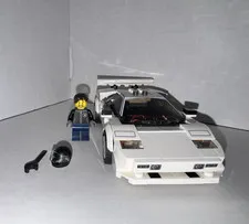 LEGO Speed Champions 76908 Lamborghini Countach 262pc Set w/ Driver, No Box