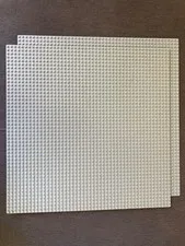 Lot of 2 Original LEGO Gray Baseplate 15” x 15” 48 x 48 Stud