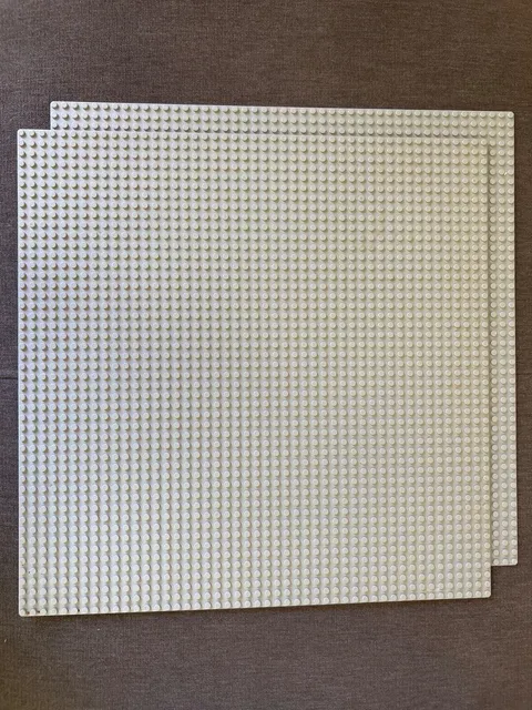 Lot of 2 Original LEGO Gray Baseplate 15” x 15” 48 x 48 Stud