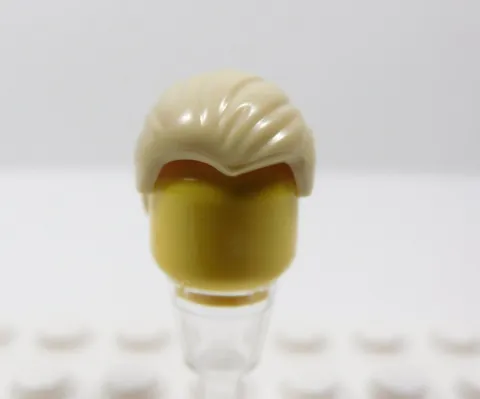 LEGO Tan Short Hair Minifig Slicked Back Widow's Peak H12