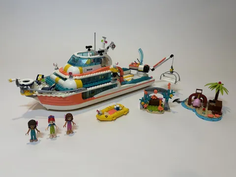 Lego Friends Rescue Mission Boat 41381 Used No Box/Instructions See Details