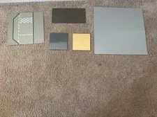 LEGO Baseplate Lot 5 Genuine Gray Tan Road Base Plates 48x48 16x32 16x16 Used