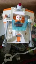 Legos Bulk Pieces And Mini Fig Cases along with a Star Wars ship