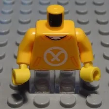 Lego figure accessories top torso dark yellow with decor