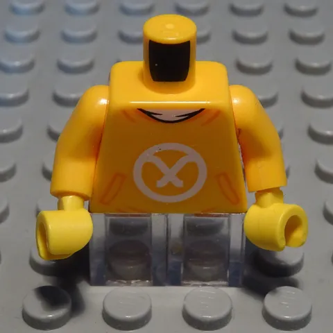 Lego figure accessories top torso dark yellow with decor