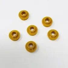 85861 LEGO Parts Plate Round 1x1 w/ Open Stud PEARL GOLD (6)