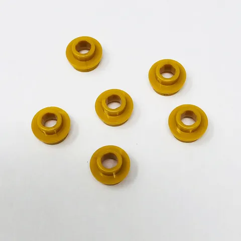 85861 LEGO Parts Plate Round 1x1 w/ Open Stud PEARL GOLD (6)