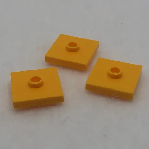 LEGO 87580 Plate, Modified 2 x 2 W/ Groove & 1 Stud in Center (Jumper) (x3)