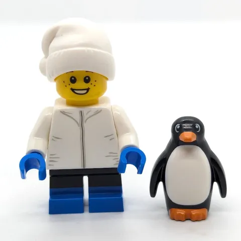 NEW LEGO Penguin Boy Kid minifigure hol210 Winter Snow Village BAM Christmas