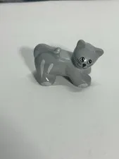 Lego Duplo Gray White Kitty Cat Pet Animal Replacement (57)