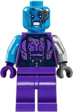 LEGO® Minifigure Super Heroes sh0386 Nebula Dark Azure Head Torn Outfit