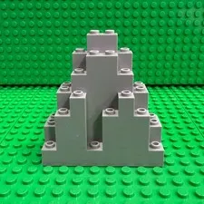 LEGO 6083 Light Gray LURP Rock Panel 3x8x7 Triangular Castle Mountain
