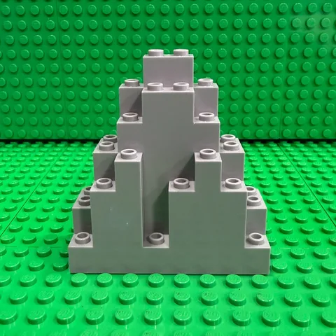 LEGO 6083 Light Gray LURP Rock Panel 3x8x7 Triangular Castle Mountain