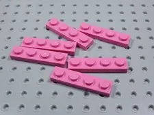 LEGO Lot of 6 Dark Pink 1x4 Plates BN