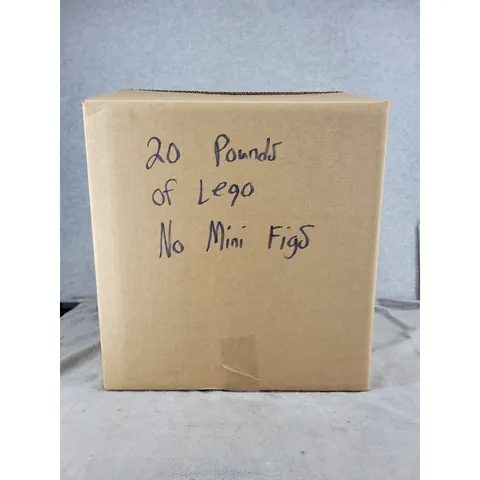 Lego 20lb Bulk Lot Bricks Pieces Parts Assorted No Minifigures 15"x16" Box