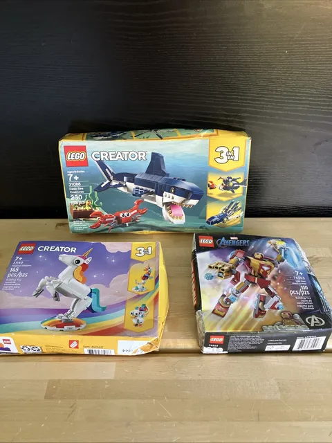 Lot of 3 LEGO Sets  #76203, #31140 & #31088  New Sealed Boxes w BOX WEAR / READ