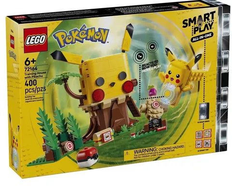 LEGO Pokémon Training House with Pikachu Set 72164 400 Pieces 6+ Screen-Free
