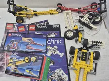 Lot of Vintage Lego Technic Parts Sets Pieces 8205 2129 Manuals & More 1990s