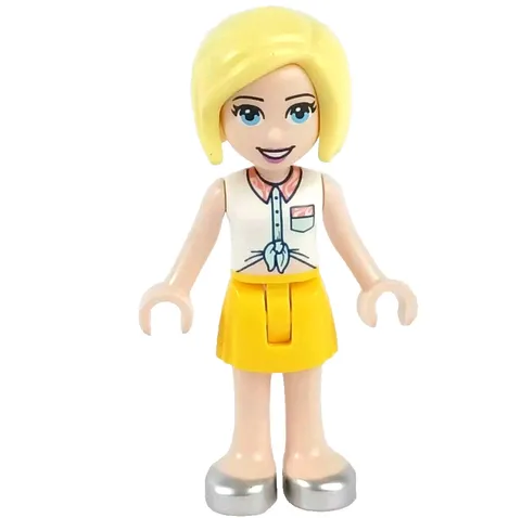 LEGO® Friends ROXY Minifigure™ Minidoll  Yellow Skirt, Silver Shoes frnd550