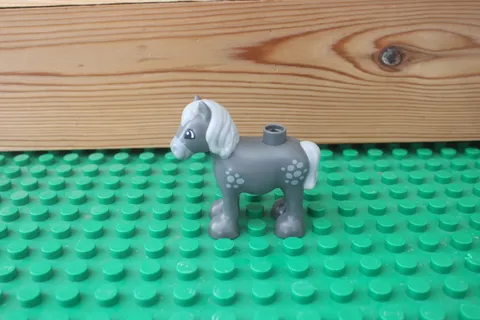 Duplo Grey Spots Farm Circus Parade Horse Pony Small Stable