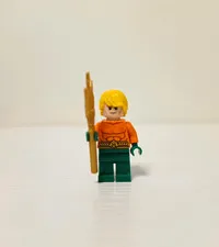 Lego DC Super Heroes Aquaman Sh0050 Minifigure With Gold Trident