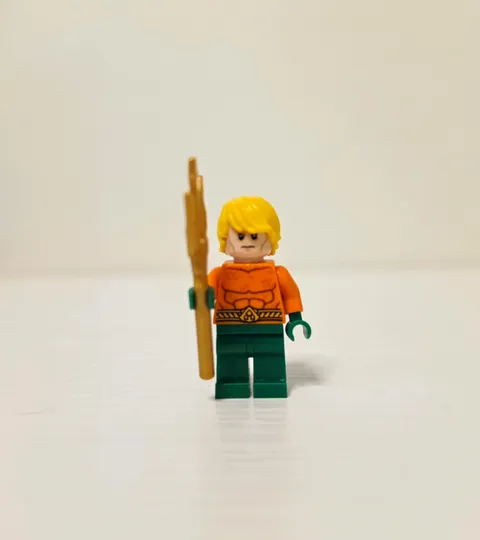 Lego DC Super Heroes Aquaman Sh0050 Minifigure With Gold Trident