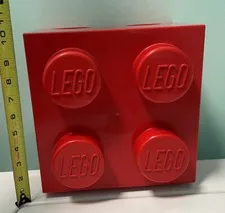 LEGO Storage Box Red 4 Stud Brick Box Room Copenhagen 2012 4003 Stackable